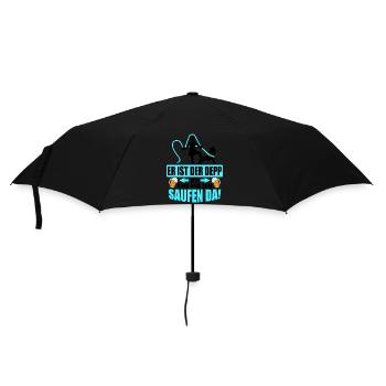 Junggesellenabschied Poltern Polterabend JGA - Regenschirm (klein) - Schwarz - Vorne