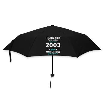 Cadeau Anniversaire septembre 2003 20 ans - Parapluie standard - noir - Devant