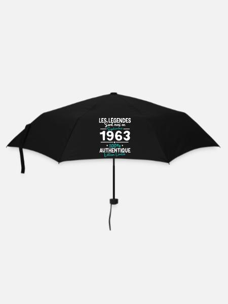 Cadeau Anniversaire septembre 1963 60 ans - Parapluie standard - noir