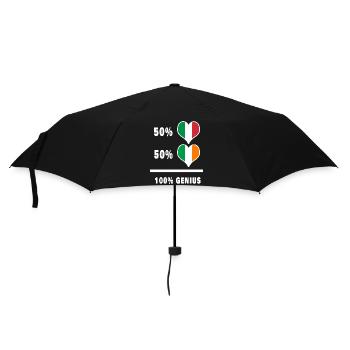 Irlande et Italie 100% drapeaux fantastiques - Parapluie standard - noir - Devant