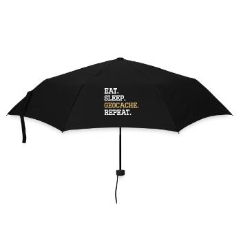 Cadeau Geocaching Geocacher Geocache - Parapluie standard - noir - Devant