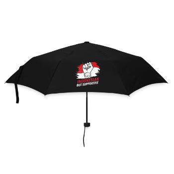Pas indonésien mais un drapeau indonésien de soutien - Parapluie standard - noir - Devant