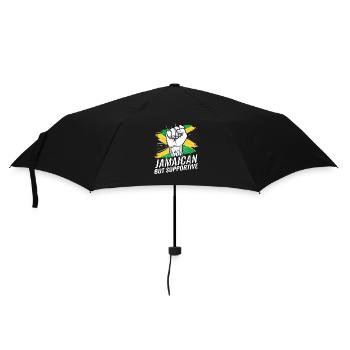 Not Jamaican But Supportive Jamaica Flag Country - Umbrella (small) - black - Front