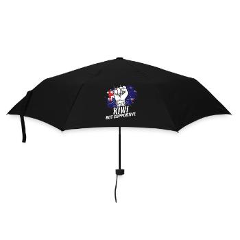 Not Kiwi But Supportive New Zealand Flag Country - Regenschirm (klein) - Schwarz - Vorne