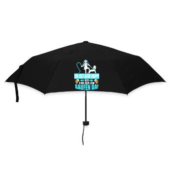 Junggesellenabschied Poltern Polterabend JGA - Regenschirm (klein) - Schwarz - Vorne