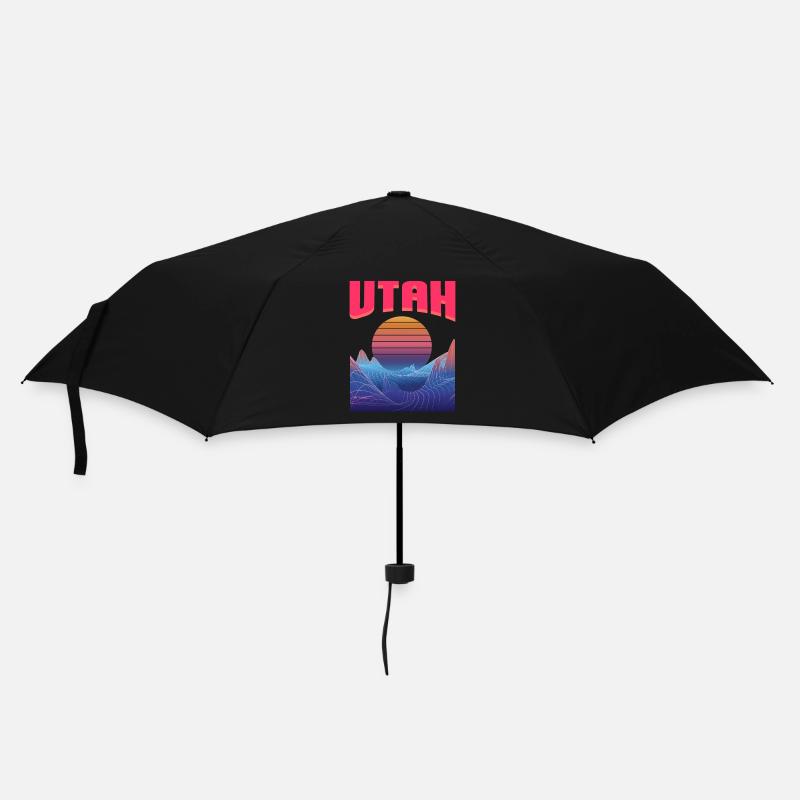 Utah - Regenschirm (klein) - Schwarz