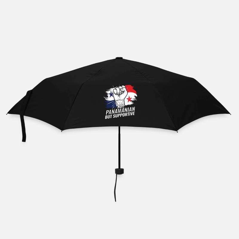 Not Panamanian But Supportive Panama Flag Country - Regenschirm (klein) - Schwarz