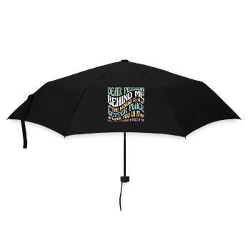 Liebe Person hinter mir Motivationszitat - Regenschirm (klein) - Schwarz - Vorne