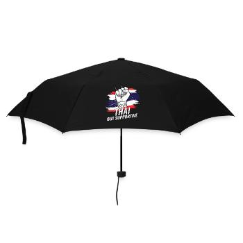Not Thai But Supportive Thailand Flag Country - Umbrella (small) - black - Front