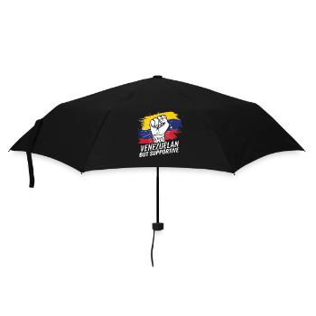 Not Venezuelan But Supportive Venezuela Flag - Umbrella (small) - black - Front