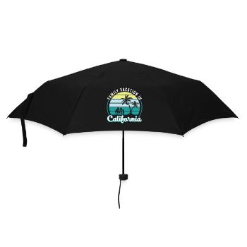 Vacances en famille - Parapluie standard - noir - Devant
