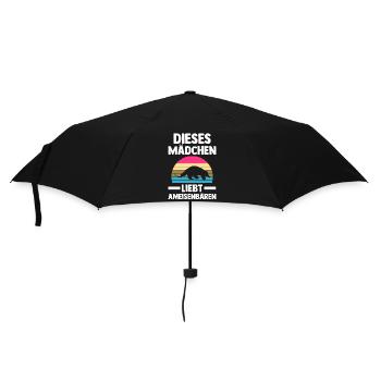 Ameisenbär - Regenschirm (klein) - Schwarz - Vorne