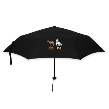 Autres avocats Me Licorne Cheval - Parapluie standard - noir - Devant