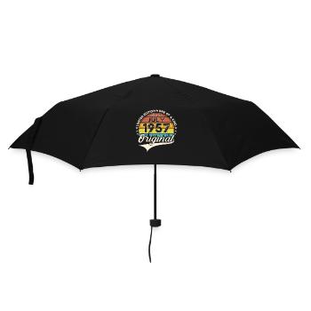 66th Birthday Man Born In July Born 1957 - Umbrella (small) - black - Front