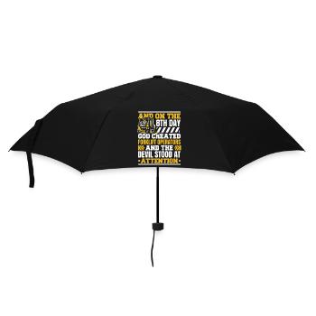 And On The 8th Day God Created Forklift Operators - Umbrella (small) - black - Front