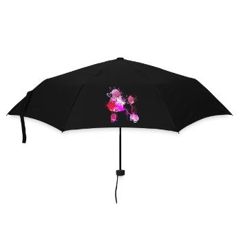 colorful splash art dog lover Poodle - Umbrella (small) - black - Front