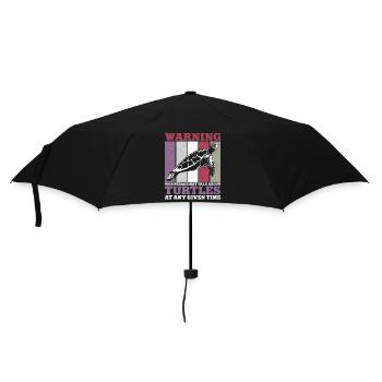 Tortue de mer Tortue Rétro Vintage - Parapluie standard - noir - Devant