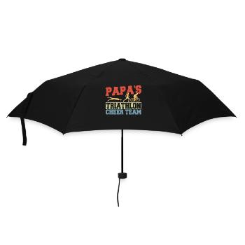 Papa's Triathlon Cheer Team Triathletes Athletics - Umbrella (small) - black - Front