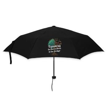 Genealogy Saying - Umbrella (small) - black - Front