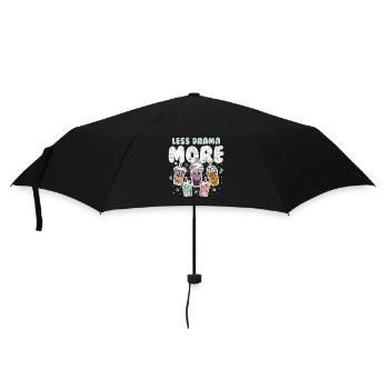 Bubble Tea Boba Tee Kawaii - Umbrella (small) - black - Front