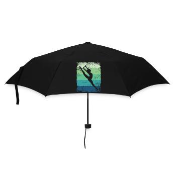 Gymnaste Baton Gymnastique Rythmique Rétro - Parapluie standard - noir - Devant
