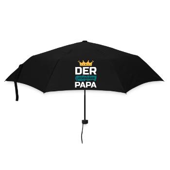 Der legendäre Papa - Regenschirm (klein) - Schwarz - Vorne