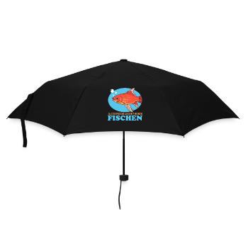 Aquarianer Aquarium Aquaristik Zierfisch Geschenk - Regenschirm (klein) - Schwarz - Vorne
