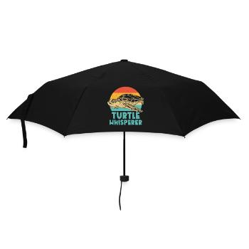Sea Turtle Tortoise Retro Vintage - Umbrella (small) - black - Front