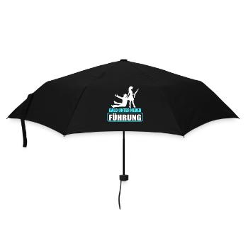Junggesellenabschied Poltern Polterabend JGA - Regenschirm (klein) - Schwarz - Vorne
