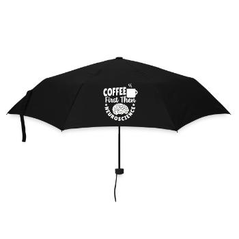 Coffee First Then Neuroscience Neuroscientist - Umbrella (small) - black - Front