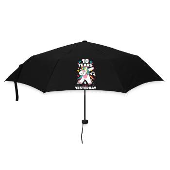 Cadeau 10 ans anniversaire garçon ou fille - Parapluie standard - noir - Devant