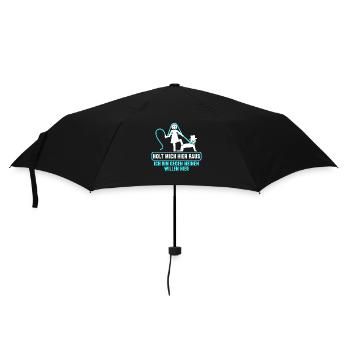 Junggesellenabschied Polterabend JGA Männer - Regenschirm (klein) - Schwarz - Vorne
