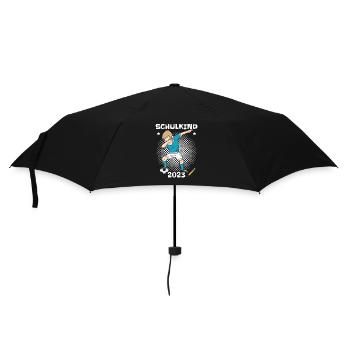 Schulkind 2023 - Regenschirm (klein) - Schwarz - Vorne
