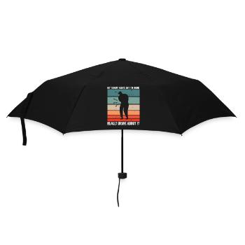 Funny Tummy Ache Survivor My Tummy Hurts Celiac - Umbrella (small) - black - Front