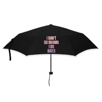 I don't make a drama, I do nails - Umbrella (small) - black - Front