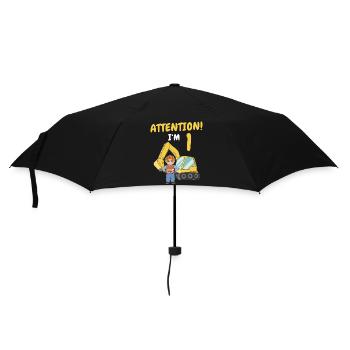 Gift 1 year birthday boy or girl - Umbrella (small) - black - Front