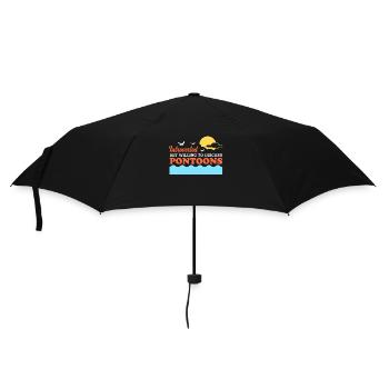 Ponton Pontoon Bateau Capitaine Cadeau - Parapluie standard - noir - Devant