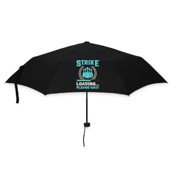 Bowling Skittles Bowler Bowling Club - Umbrella (small) - black - Front