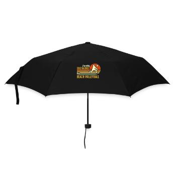 Le volleyball de plage facilement détourné par le volleyball - Parapluie standard - noir - Devant