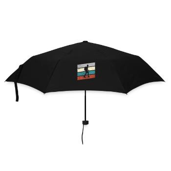 Bergsteigen Retro - Regenschirm (klein) - Schwarz - Vorne