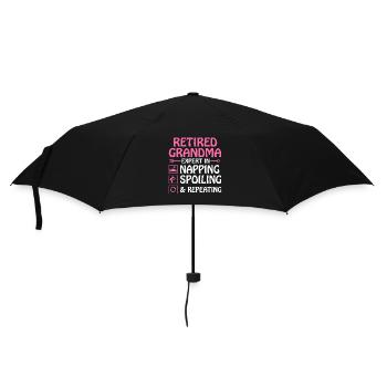 Grand-mère retraitée Pension de retraite Grand-mère Reti - Parapluie standard - noir - Devant