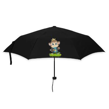 Monkey Crown - Umbrella (small) - black - Front