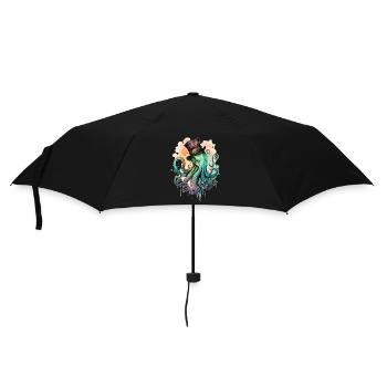 Octophus avec cylindre - Parapluie standard - noir - Devant