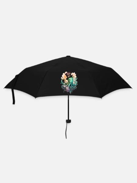 Oktophus mit Zylinder - Regenschirm (klein) - Schwarz