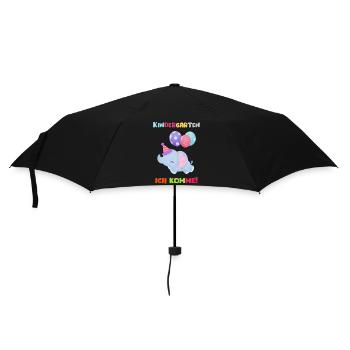 Maternelle 2023 Je viens cadeau de garderie fille - Parapluie standard - noir - Devant