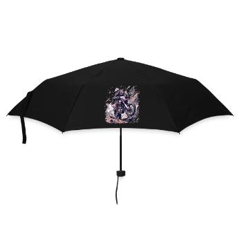 Supermoto Motocross Motocross Motorcycle Biker - Umbrella (small) - black - Front