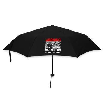 Commencez à parler de badminton - Parapluie standard - noir - Devant