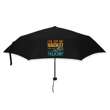 I'll let my badminton racket do the talking - Umbrella (small) - black - Front