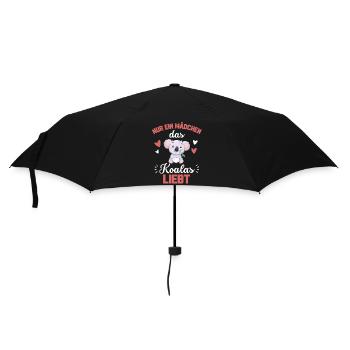 Koala Mädchen Australien Tier Geschenk Süßes Koala - Regenschirm (klein) - Schwarz - Vorne