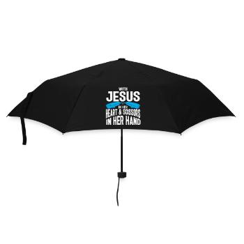 Drôle de coiffeur Cadeau Styliste Coiffeur - Parapluie standard - noir - Devant